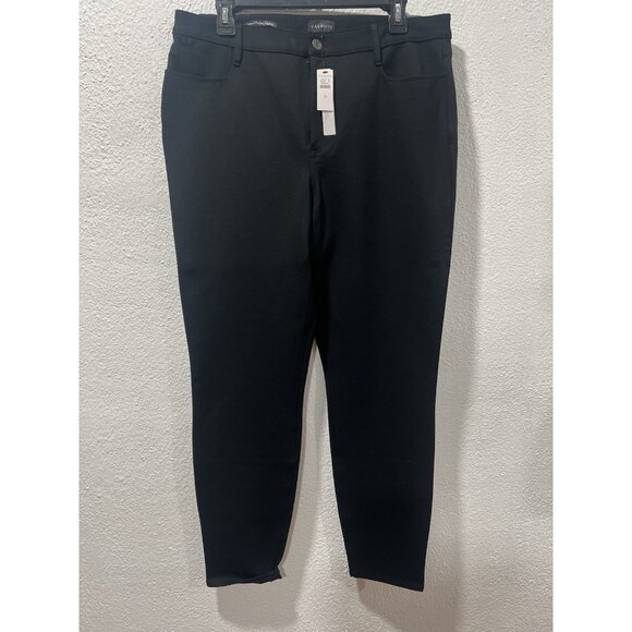 Talbots Womens Pants Black Size 12 Soho 5-Pocket Jegging High Rise Rayon Blend - Picture 1 of 14